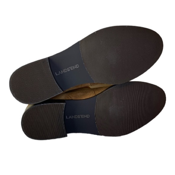 Boho Style LANDSEND Pull On Suede Booties 1” Heel - Picture 6 of 7